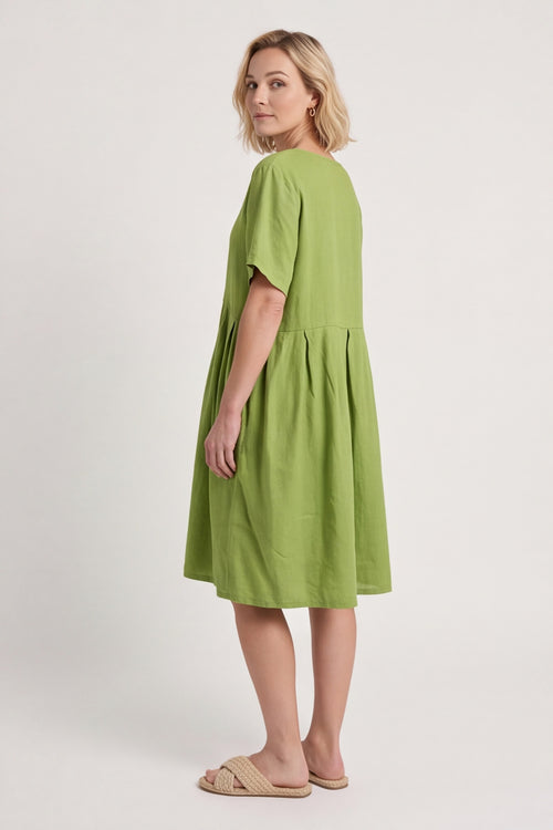 Zouch Linen Cap Sleeve Dress – image 6 of 6
