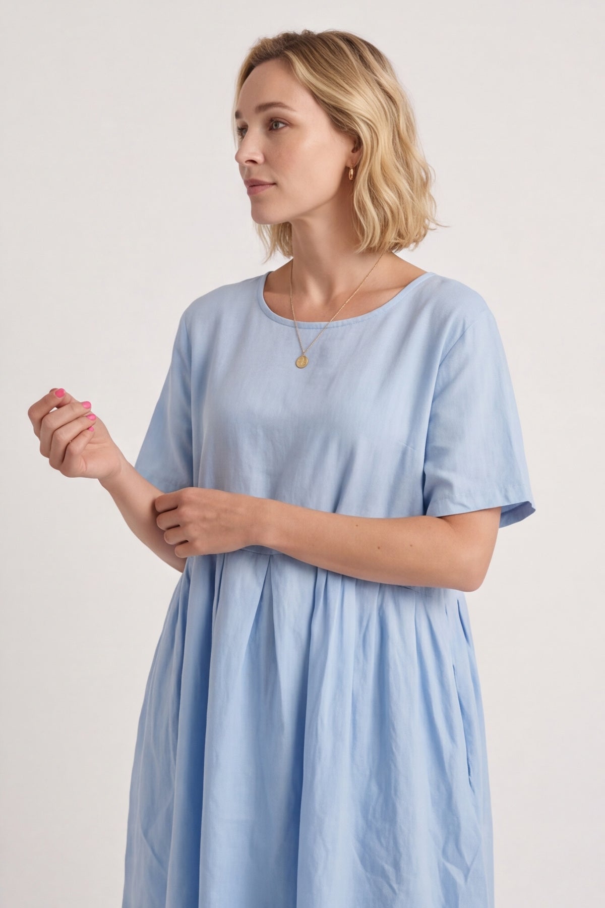 Zouch Linen Cap sleeve Dress – image 6 of 6