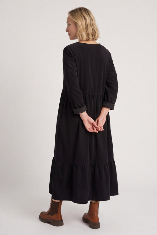 Sheena Needlecord Dress Black – image 6 of 6