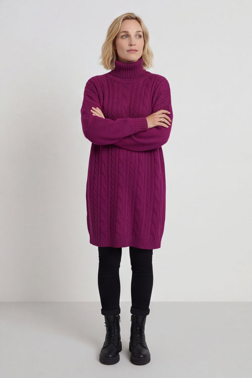 Moira Polo Knitted Jumper Berry – image 6 of 6