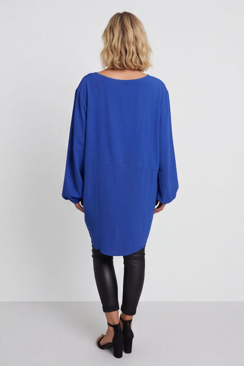 Elianna Button Top Cobalt – image 5 of 5