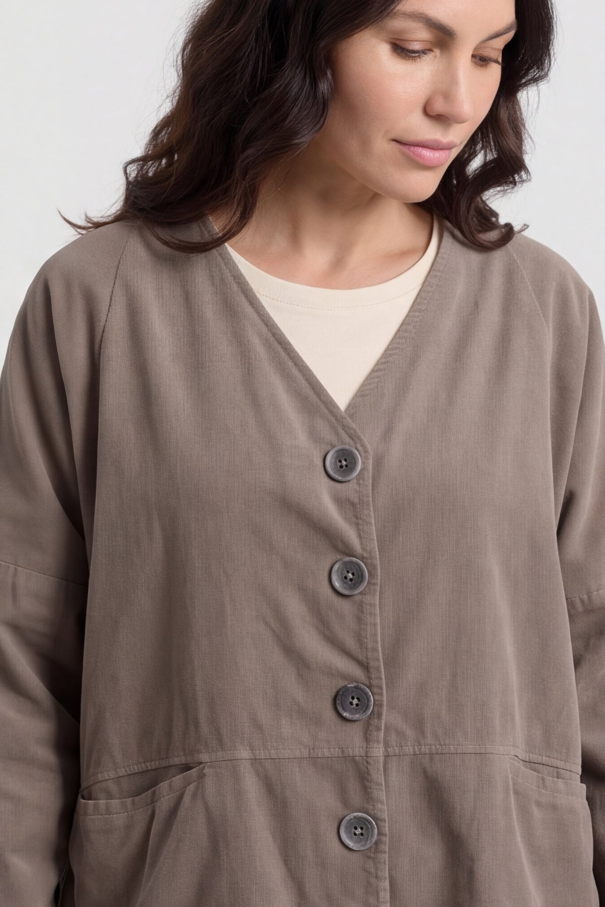 Kristen Needlecord Jacket Mocha – image 6 of 6