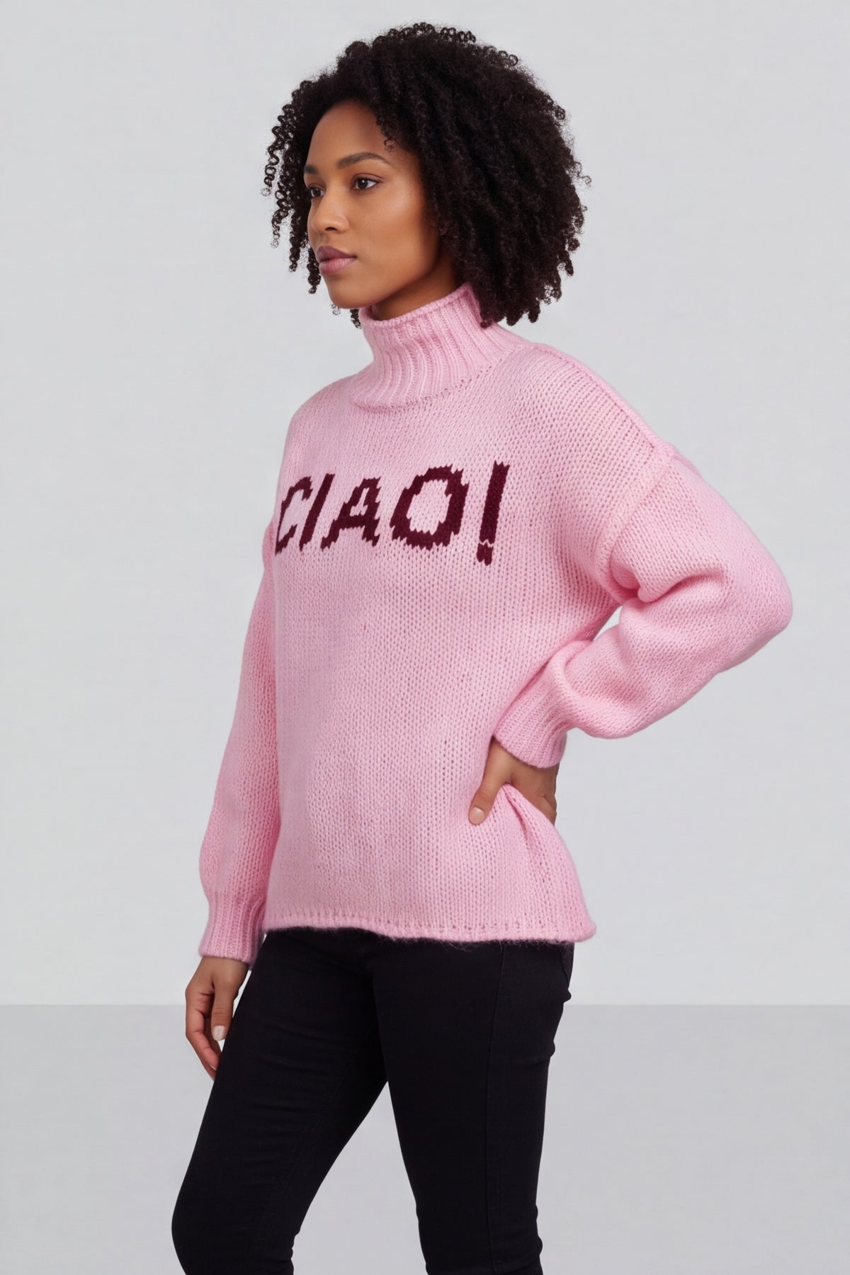 Ciao Knitted Jumper Pink – image 5 of 5