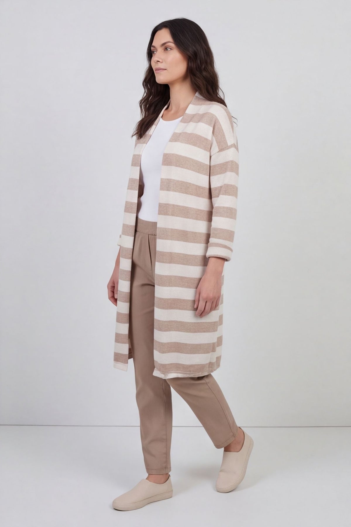 Lizzie Stripped Longline Cardigan – image 6 of 6
