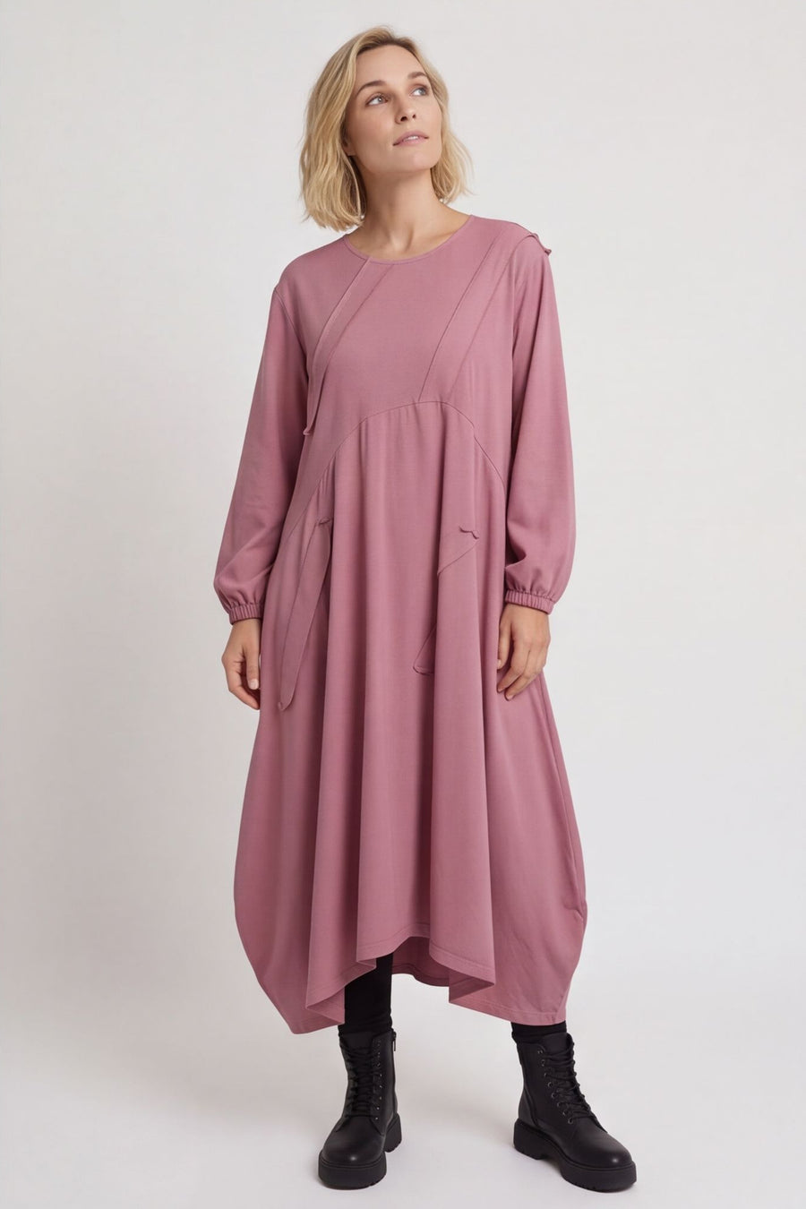 Netta Cotton Dress Grape – image 5 of 5