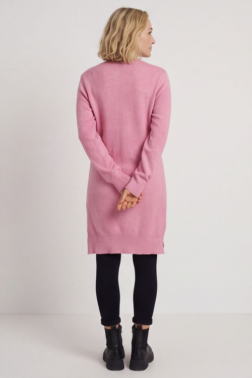 Elisa Pocket Knitted Tunic Pink - Image 6