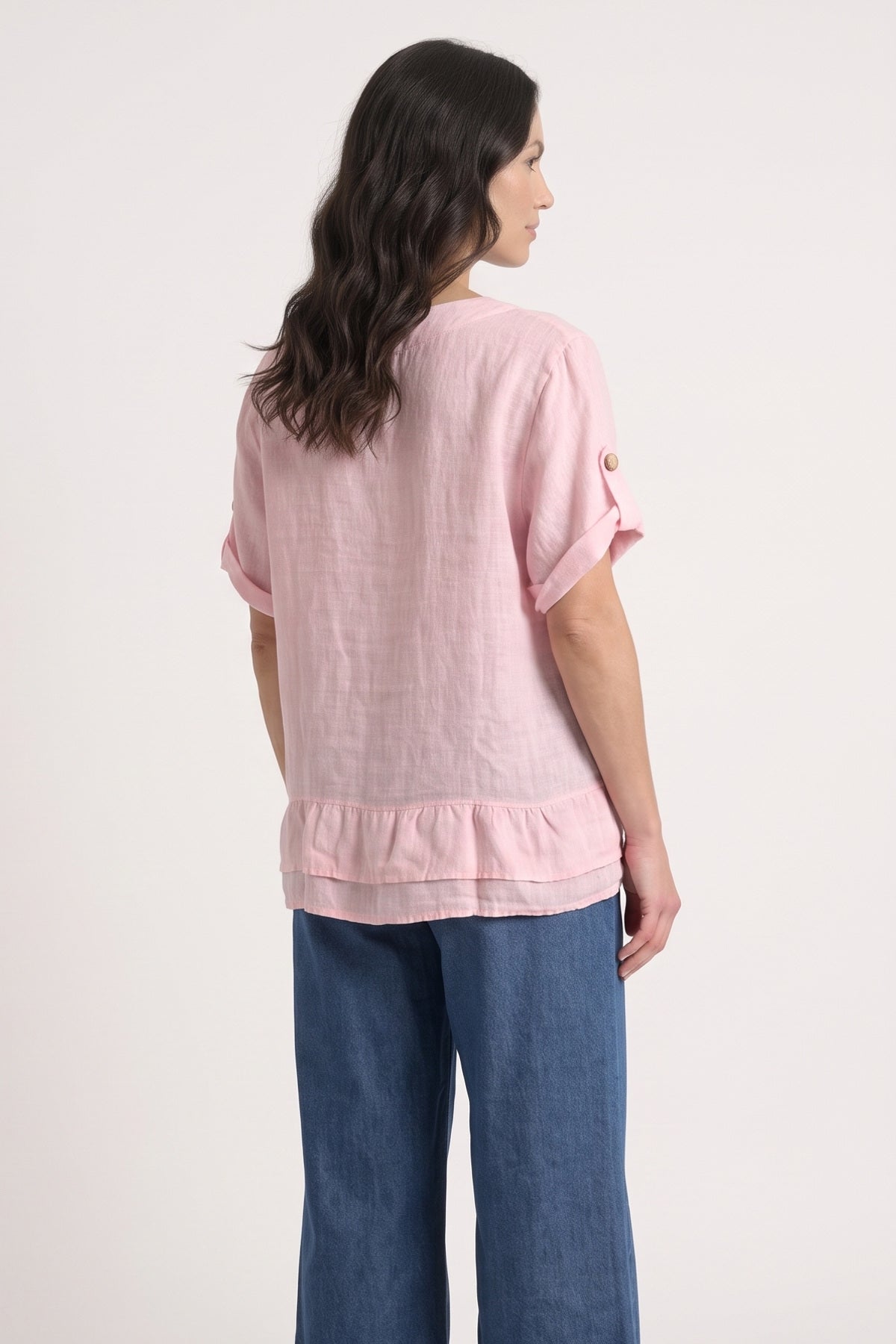 Amara Linen Box Top – image 5 of 6
