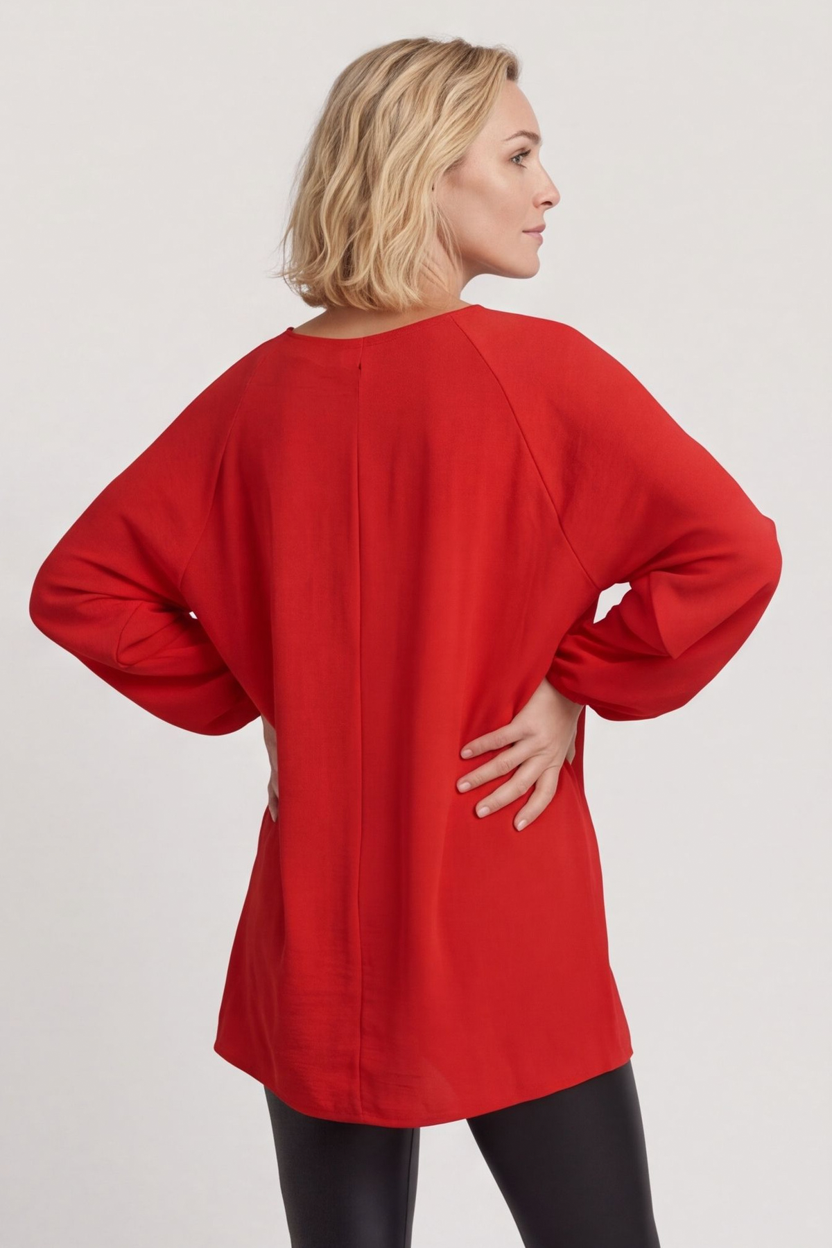 Salina Long Sleeve Top Red