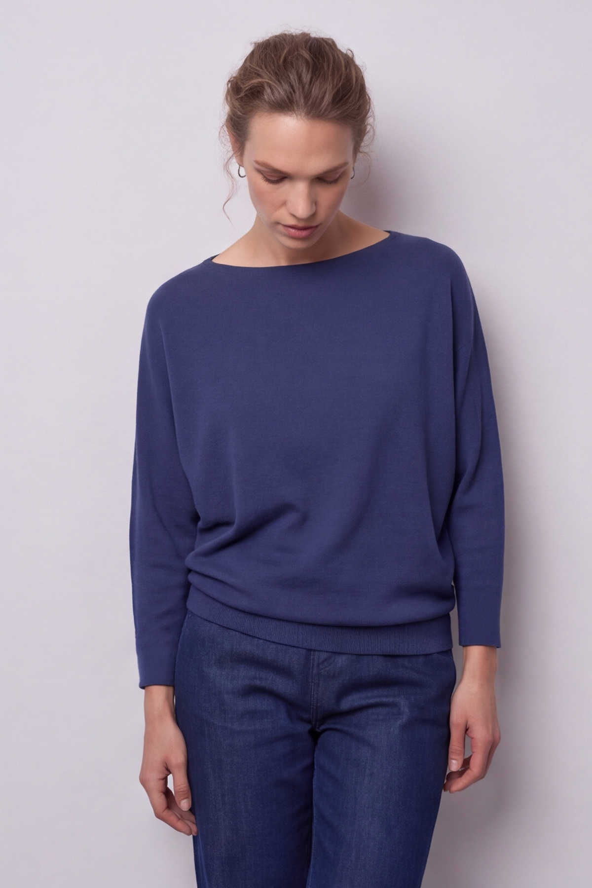 Thalia Batwing Jumper Navy