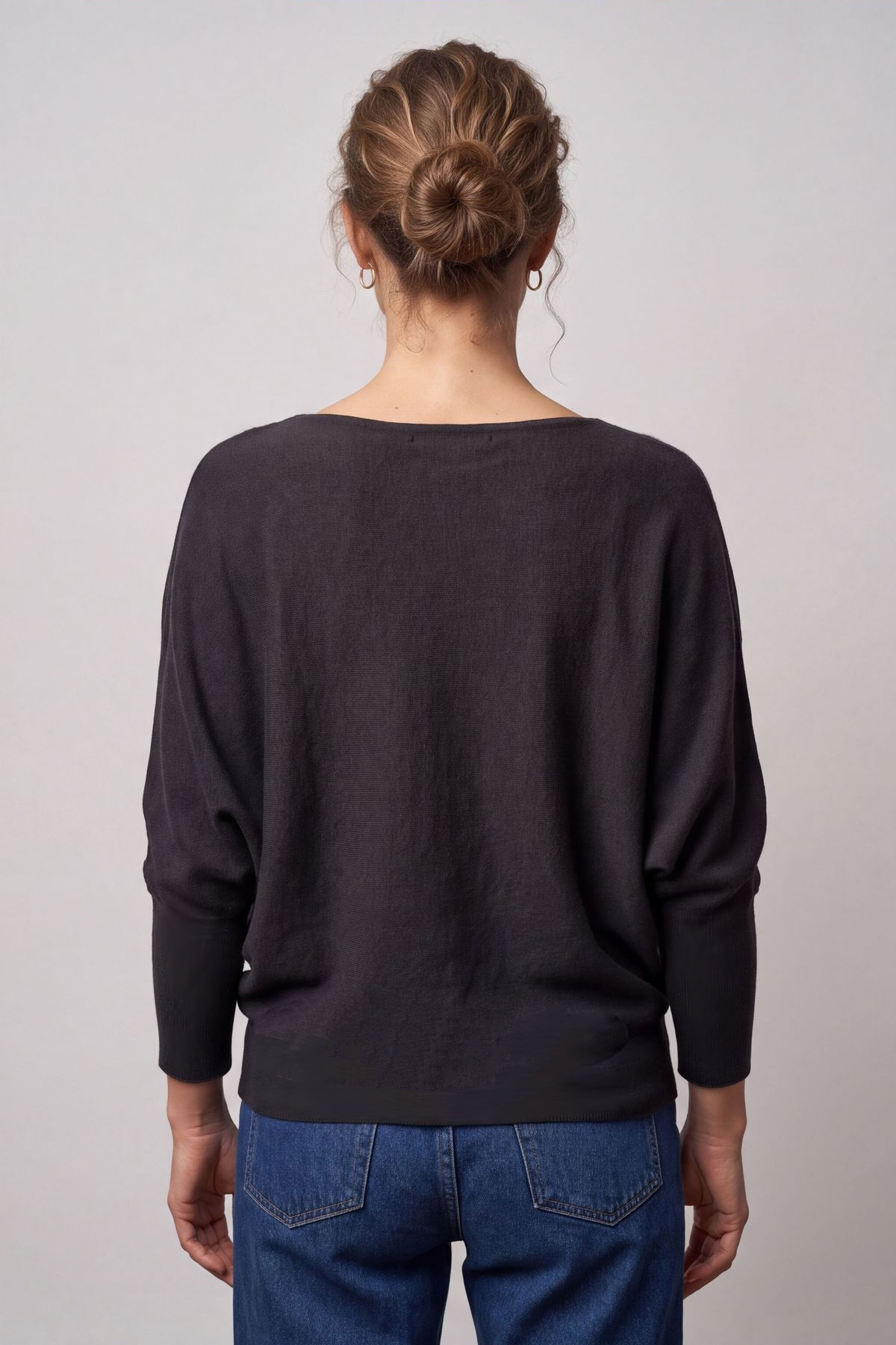 Thalia Batwing Jumper Black