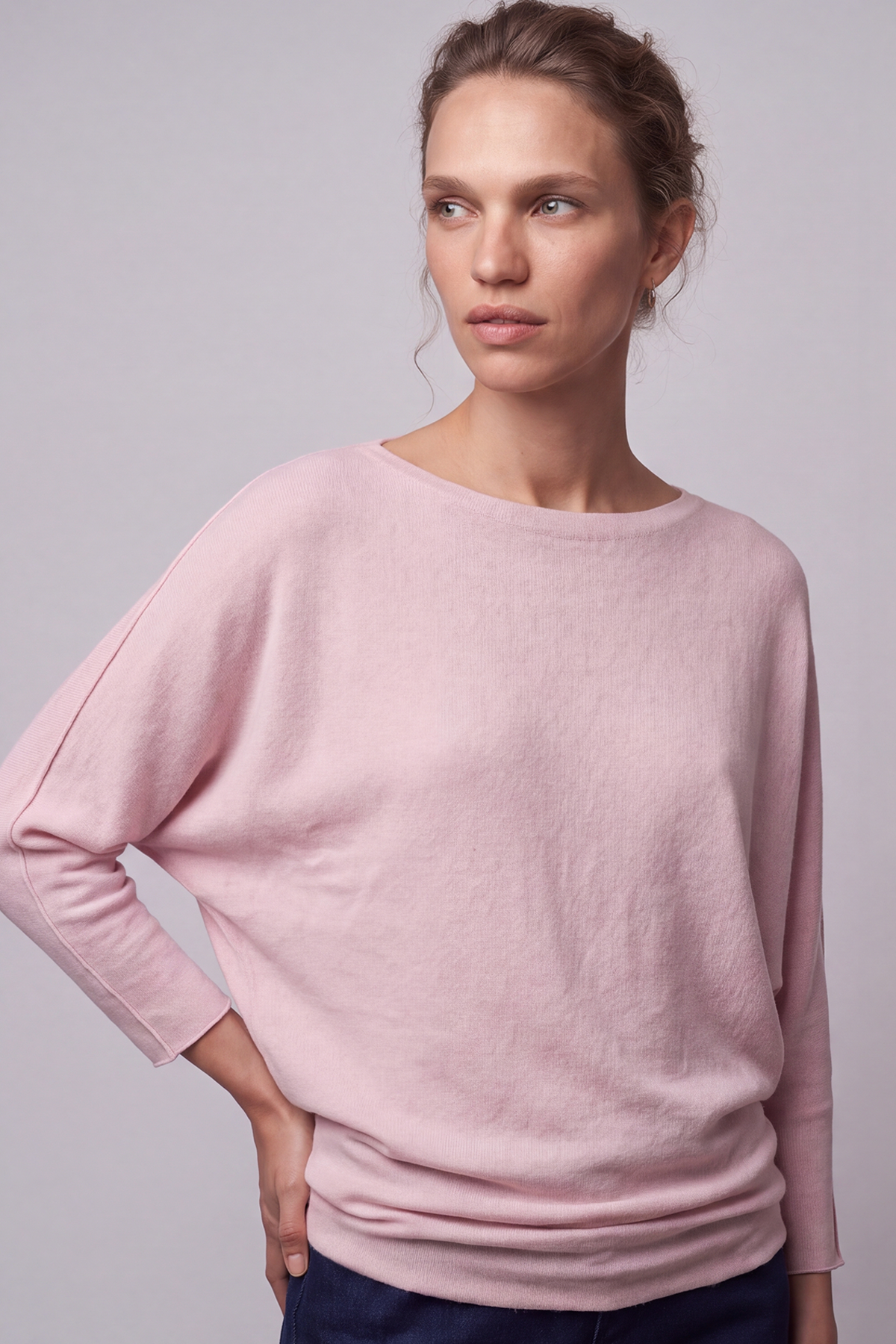 Thalia Batwing Jumper Pink