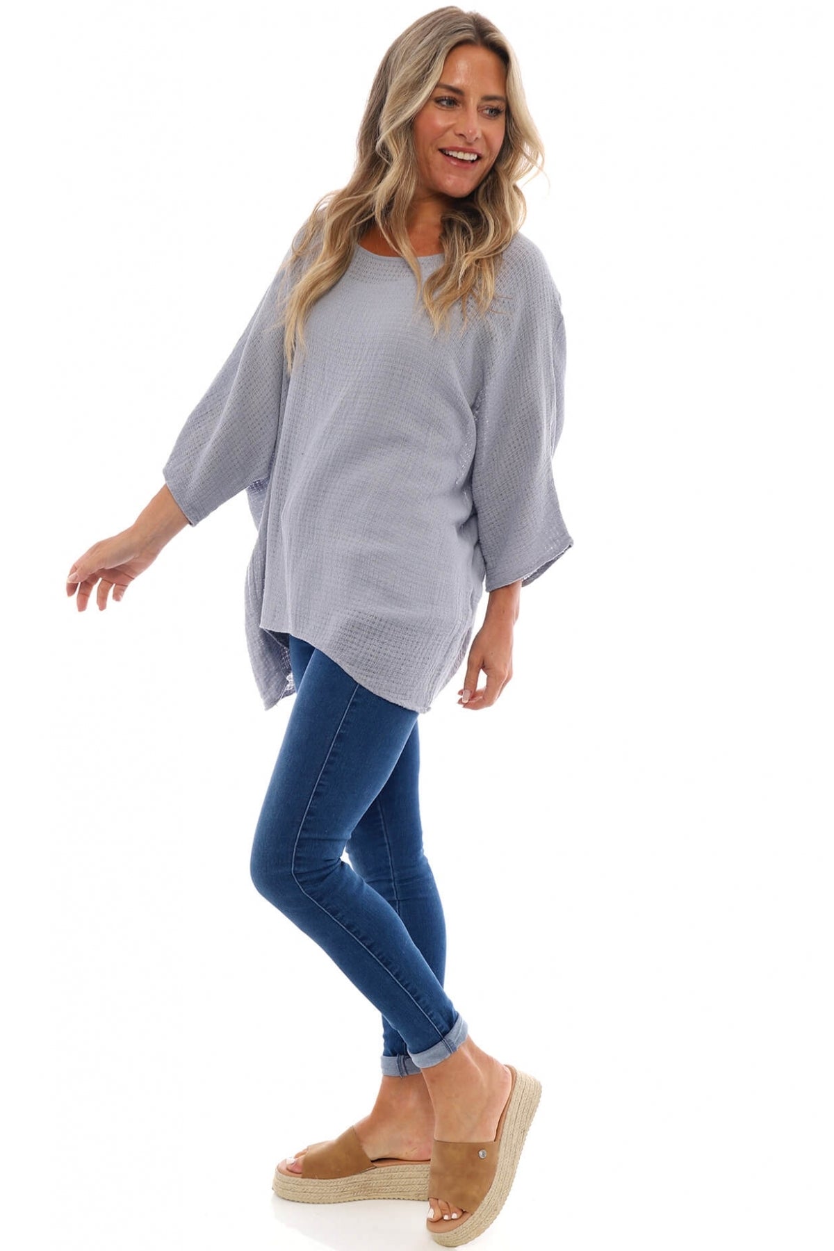 Kori Cotton Top Mid Grey