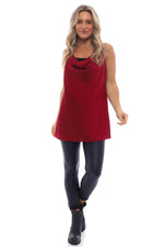 Rinoa Vest Top Wine Wine - Rinoa Vest Top Wine