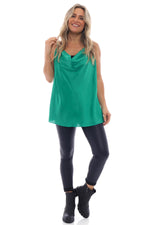 Rinoa Vest Top Emerald Emerald - Rinoa Vest Top Emerald