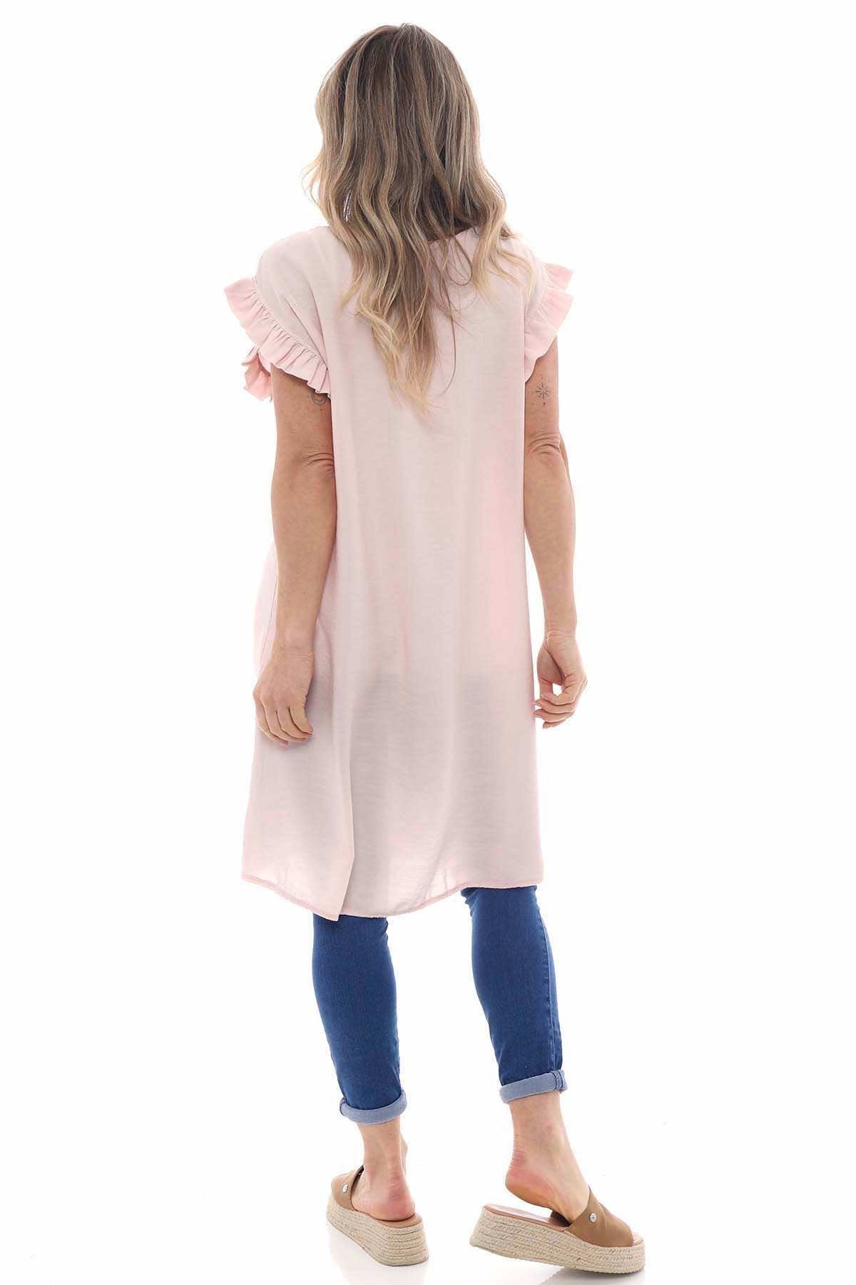 Magnolia Frill Sleeve Tunic Pink