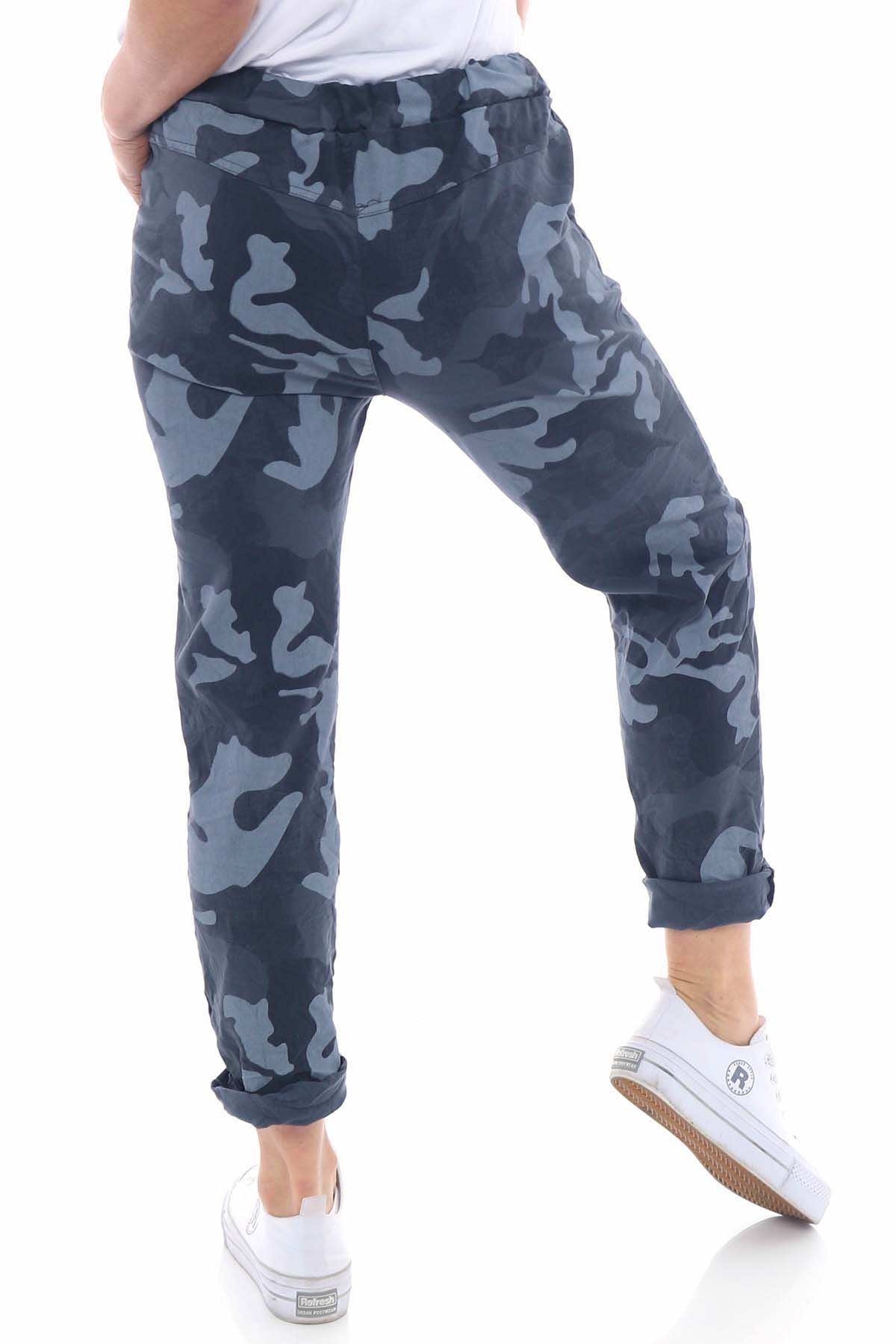 Yarwell Camouflage Print Joggers Charcoal
